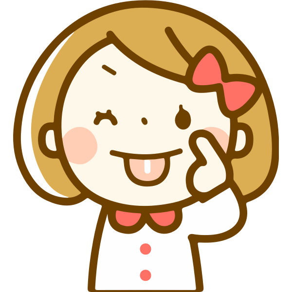 SVG Infantile taunting facial gesture