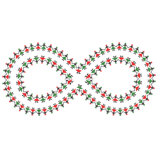SVG Infinite pixel dancers