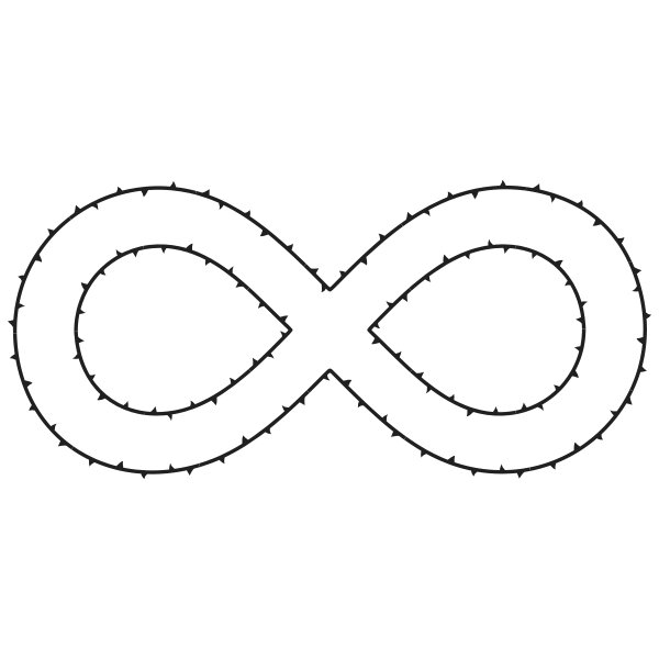 SVG Infinite thorns