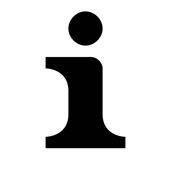 SVG Info silhouette