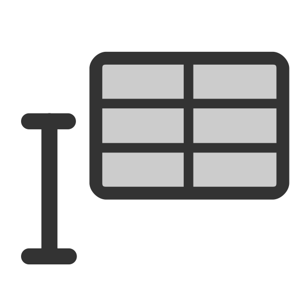 SVG Inline table icon
