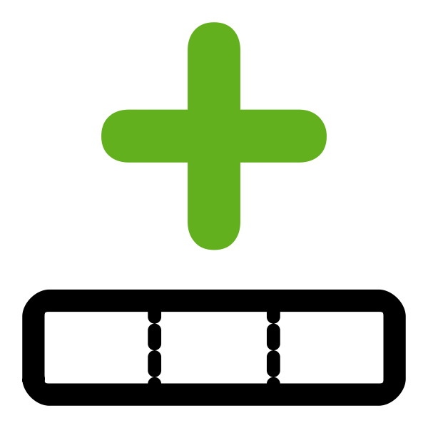 SVG Insert table row icon