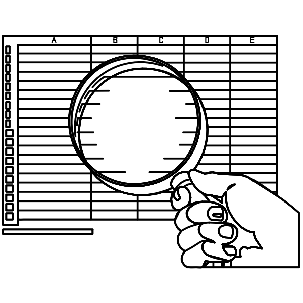 SVG Inspecting the books