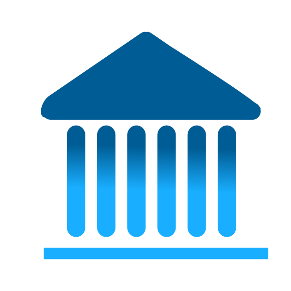 SVG Institution icon vector
