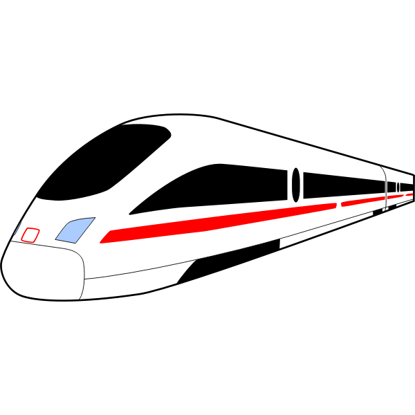SVG Intercity express train vector image