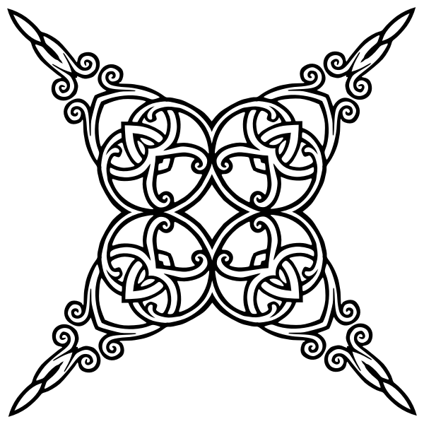SVG Interlocking decorative shape