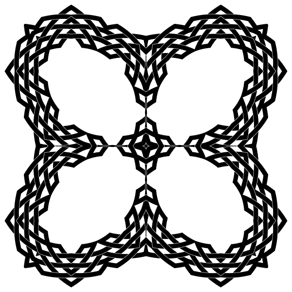 SVG Interlocking design silhouette