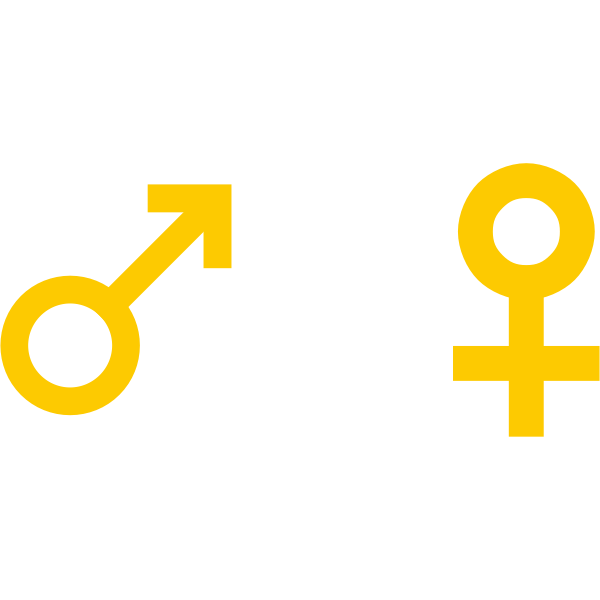 SVG international symbols for male and female vector illustration
