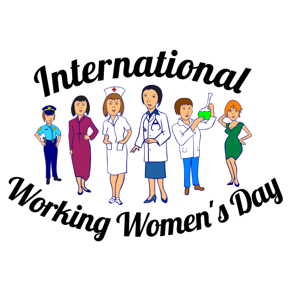 SVG International Working Woman039s Day vector image