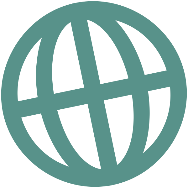 SVG Internet globe symbol