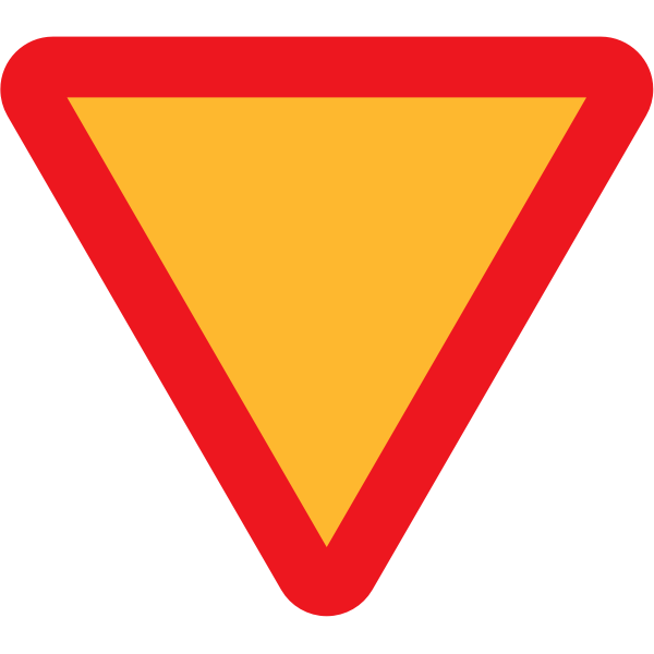 SVG Intersection traffic sign vector image