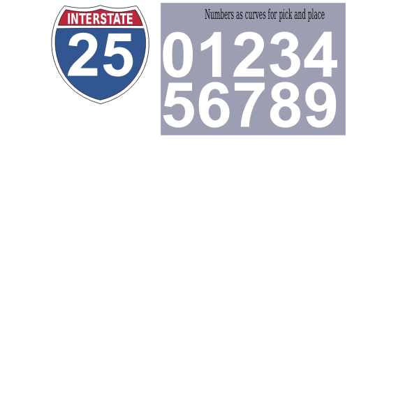 SVG Interstate highway sign vector