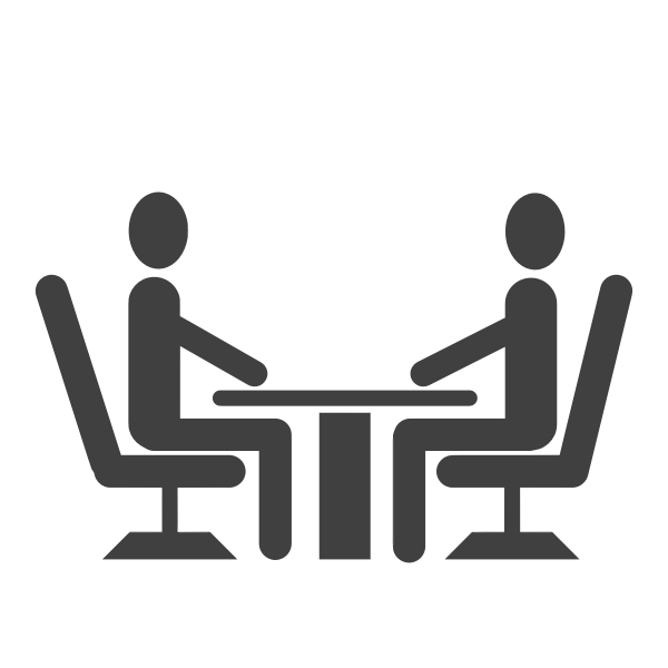 SVG Interview silhouette