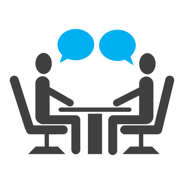 SVG Interview with tux symbol vector image