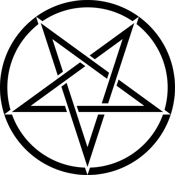 SVG Inverted pentagram
