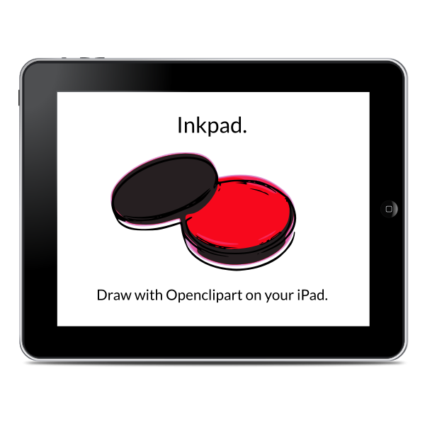 SVG Ipad style device vector image