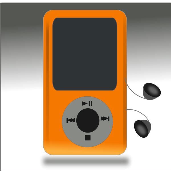 SVG iPod media player vector drawing