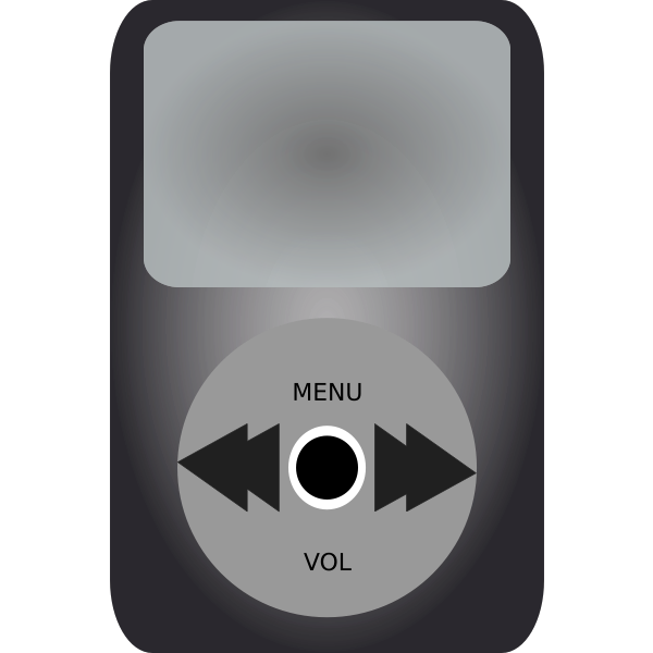 SVG iPod media player vector illustration