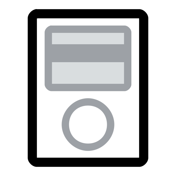 SVG iPod vector image