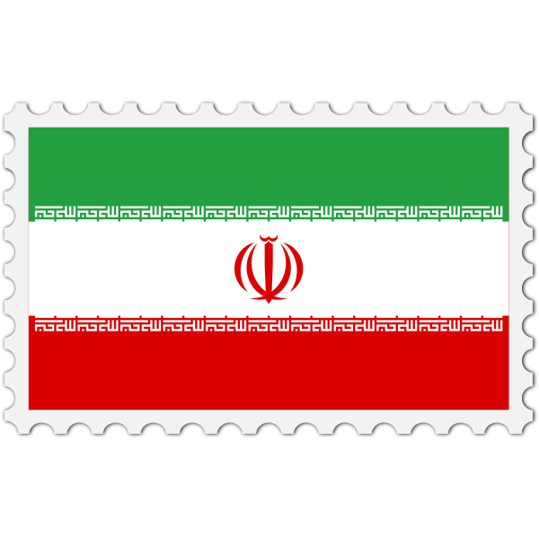 SVG Iran flag image