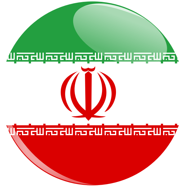 SVG Iranian flag button