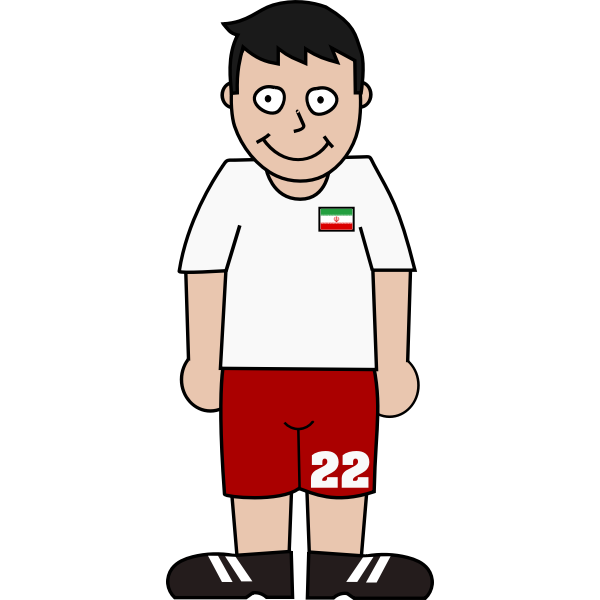 SVG Iranian footballer