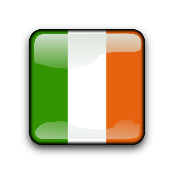 SVG Ireland flag button