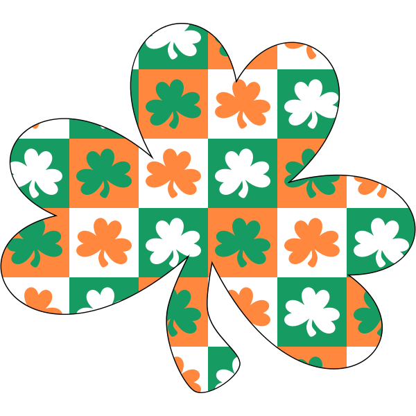 SVG IrelandPatternShamrock
