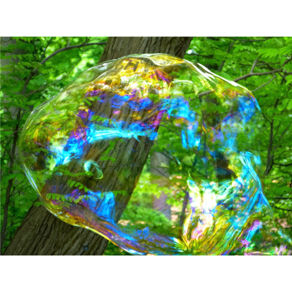 SVG Iridescent Bubble Burst