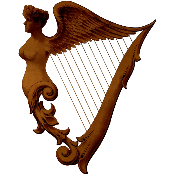 SVG Irish harp