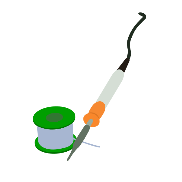 SVG Iron solder machine vector image
