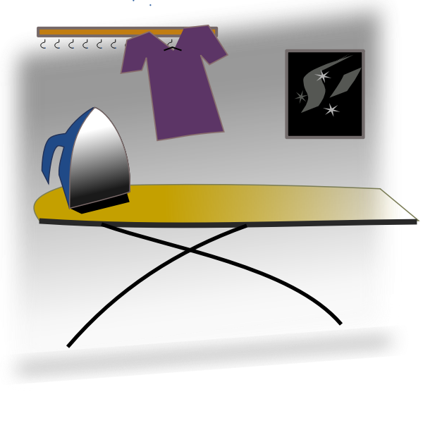 SVG ironing table