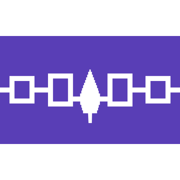 SVG Iroquois Confederacy flag