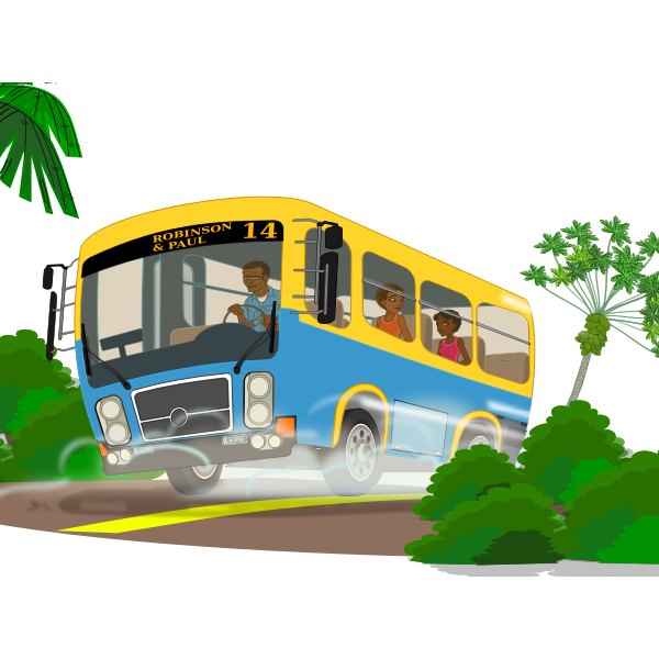 SVG Island school bus