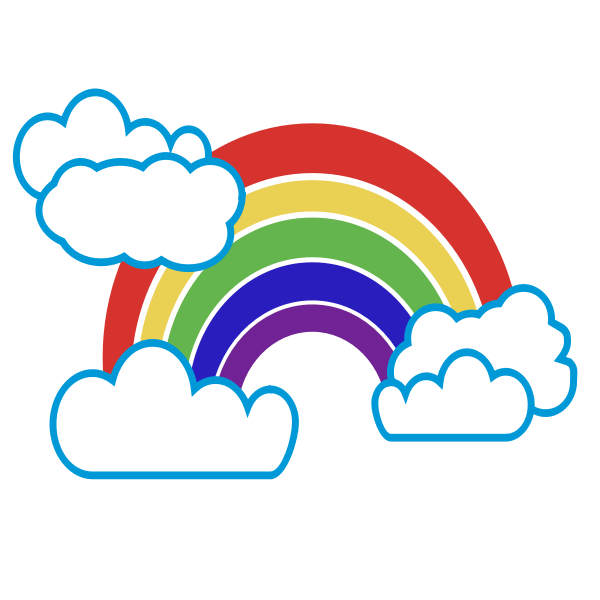 SVG Isolated Rainbow 1