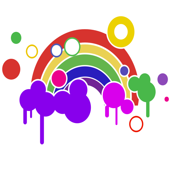 SVG Isolated Rainbow 2