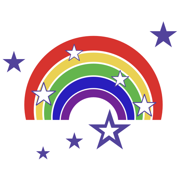 SVG Isolated Rainbow 5