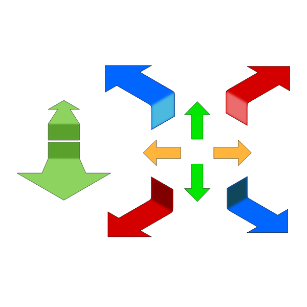 SVG Isometric arrows
