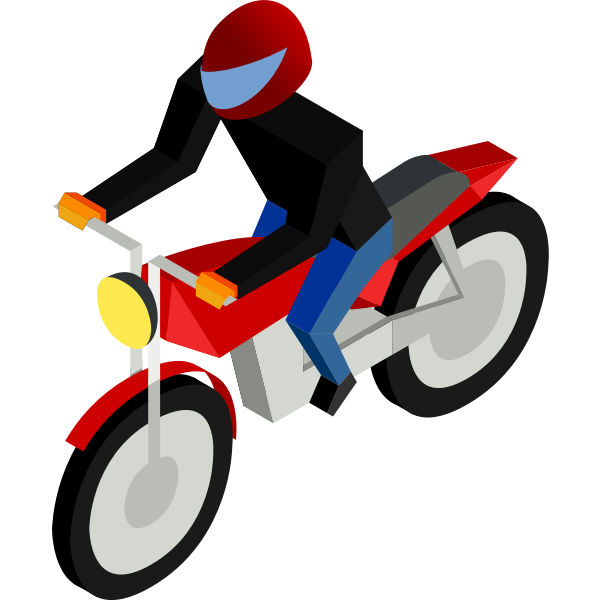 SVG Isometric biker