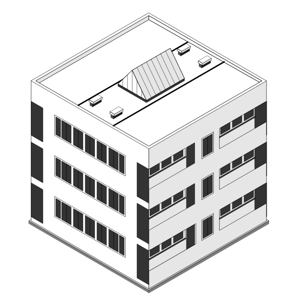 SVG Isometric building