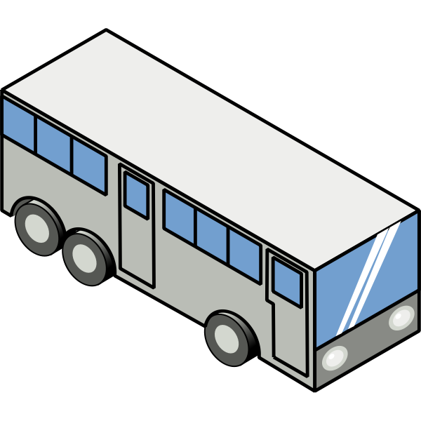 SVG Isometric bus vector illustration