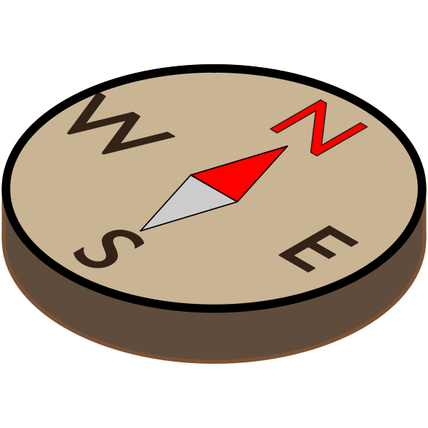 SVG Isometric compass view