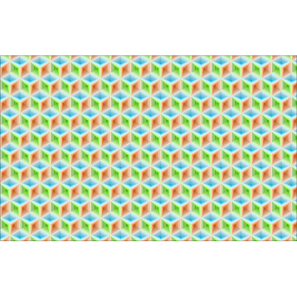 SVG Isometric cube background