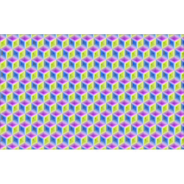 SVG Isometric cube pattern vector image