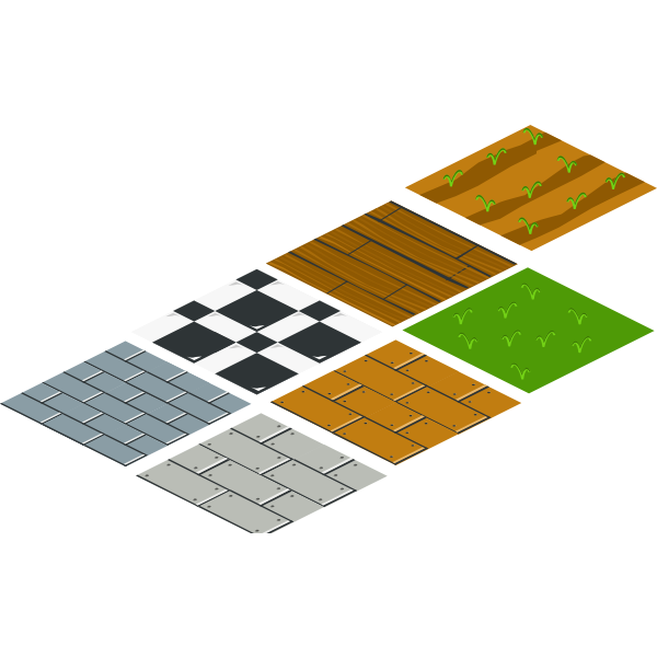 SVG Isometric floor tile
