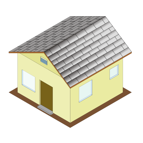 SVG Isometric house icon