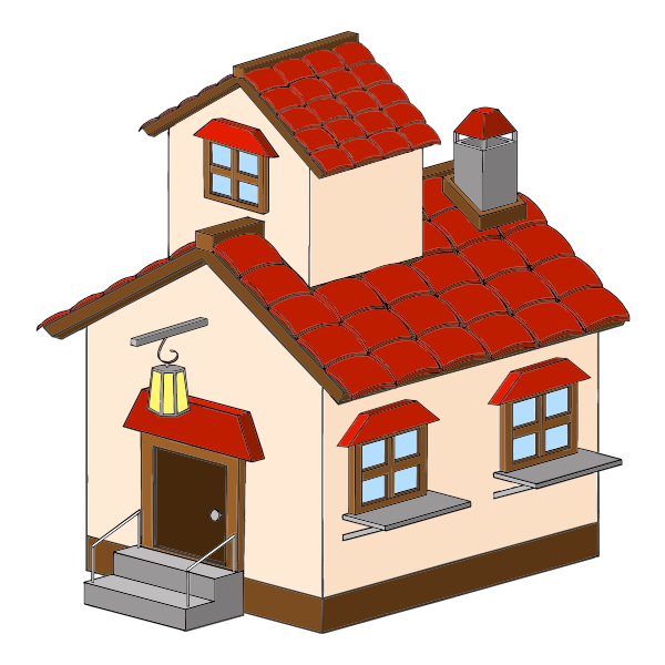 SVG Isometric house vector image