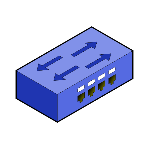 SVG Isometric switch with border