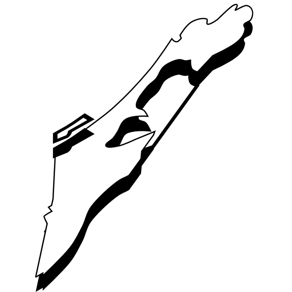 SVG Israel and occupied terrirories 3D