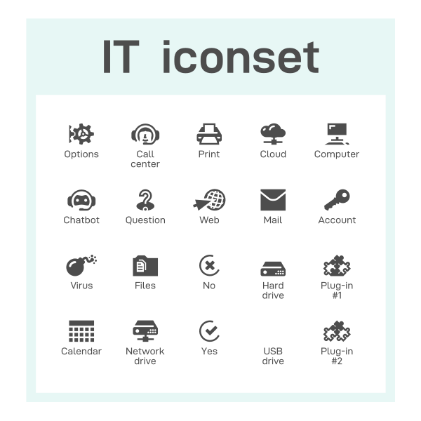 SVG IT iconset